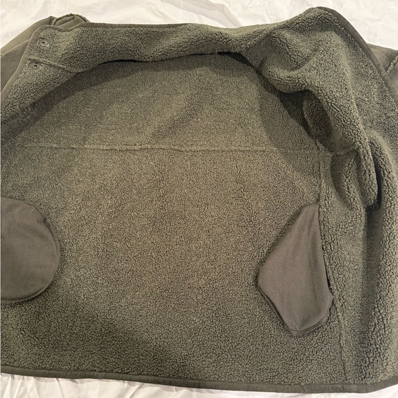 Velvet Albany Reversible Sherpa Coat, Army, Small - Picture 6 of 6